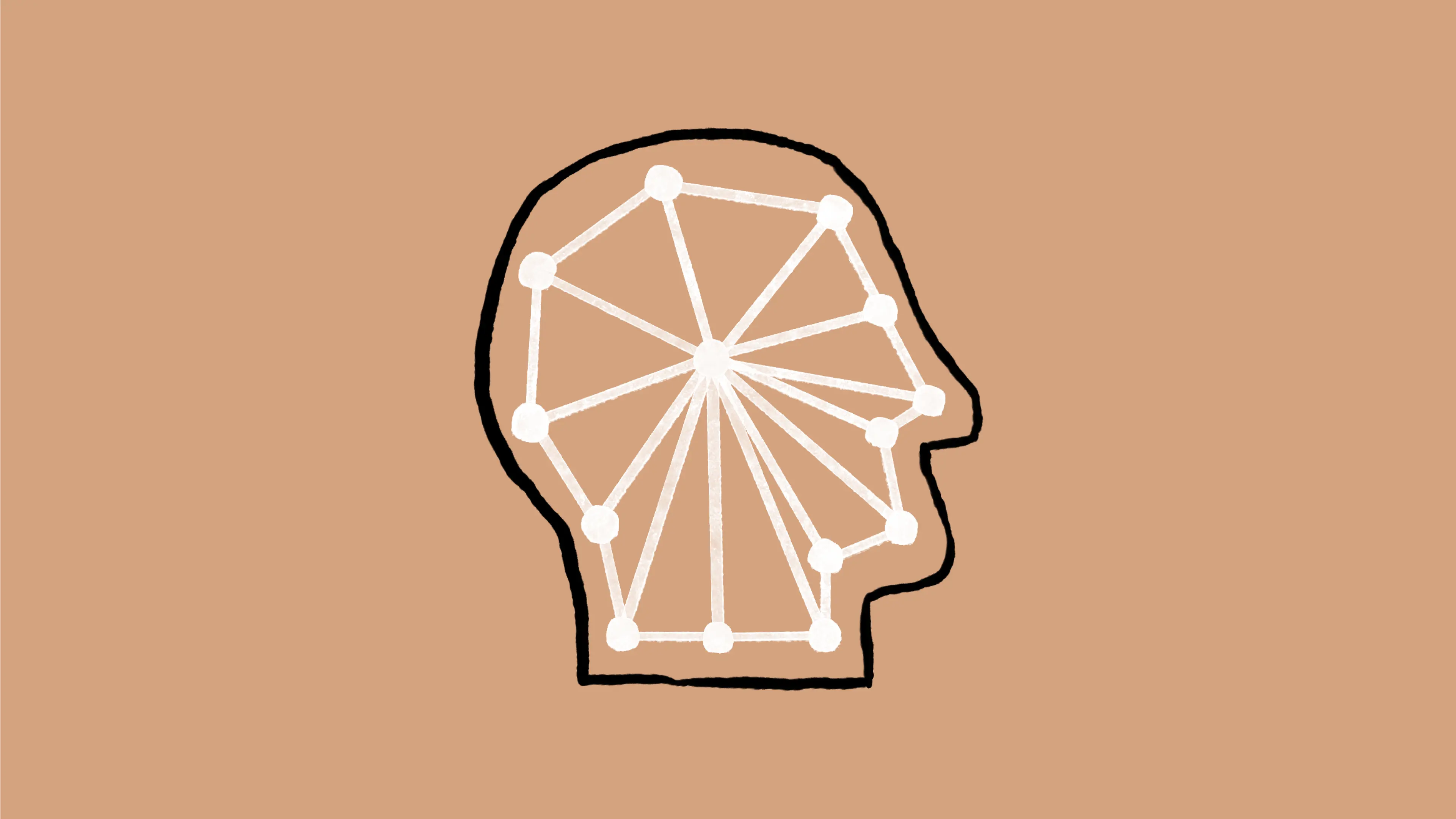 A head with neurons
